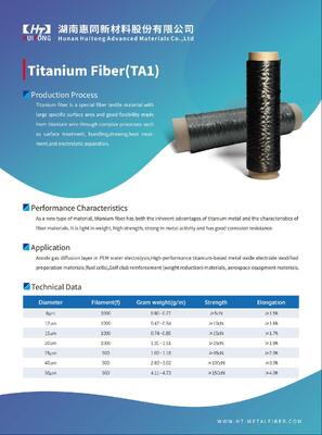 Ultra Fine Corrosion Resistance TA1 Titanium Fiber for Anode Gas Diffusion Layer in PEM Water Electrolysis