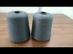 Siyah iplik 21s 28% Paslanmaz Çelik Fiber, 36% Pamuk Anti-statik Soku için 36% Poliester ile Karıştırılmış